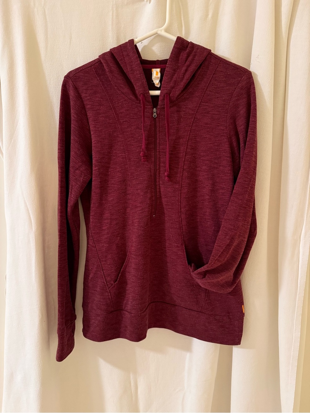 Women’s Lucy Maroon Half-Zip Hoodie Sweatshirt